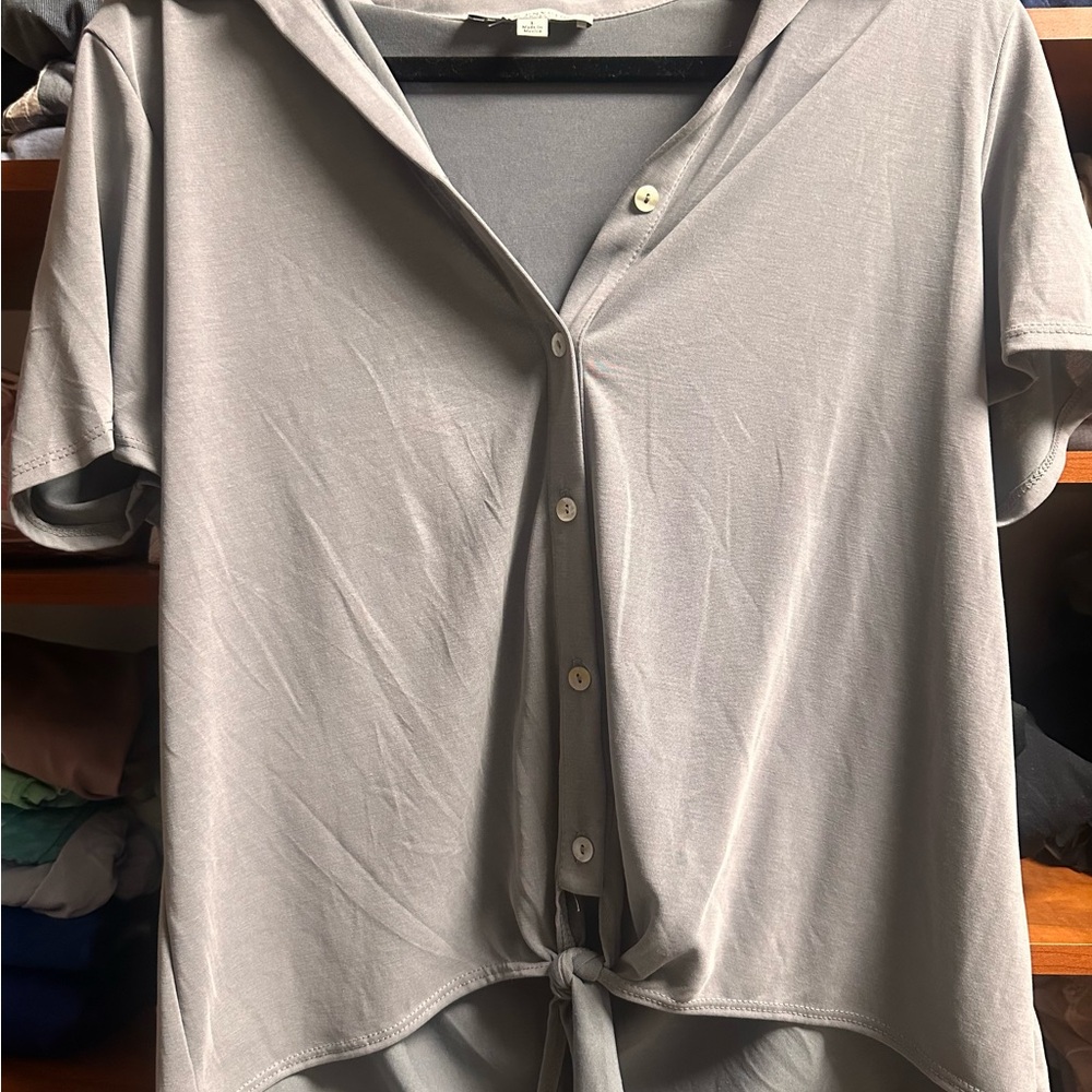 Green Envelope Light Green Button-Down Shirt
